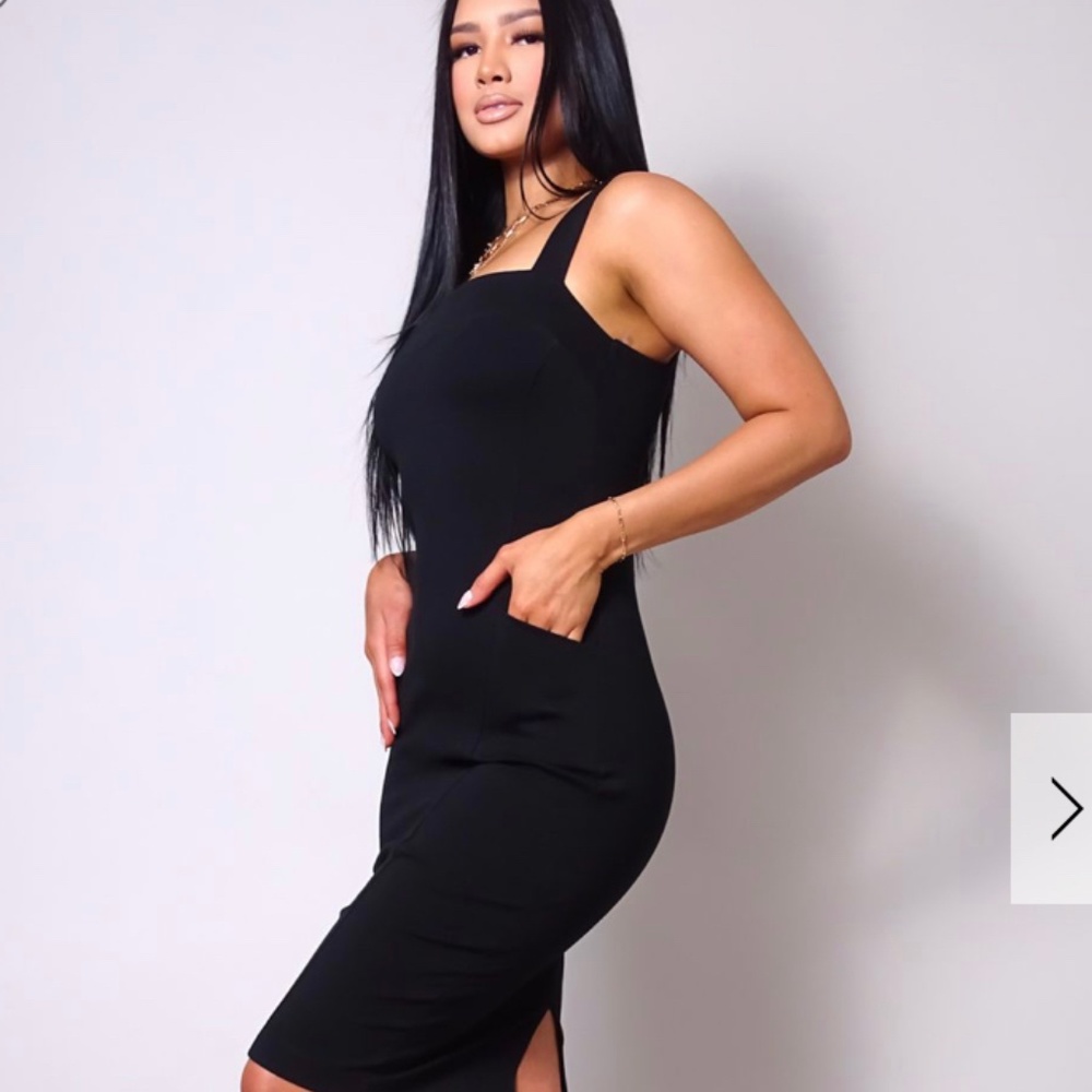Black Midi Dress